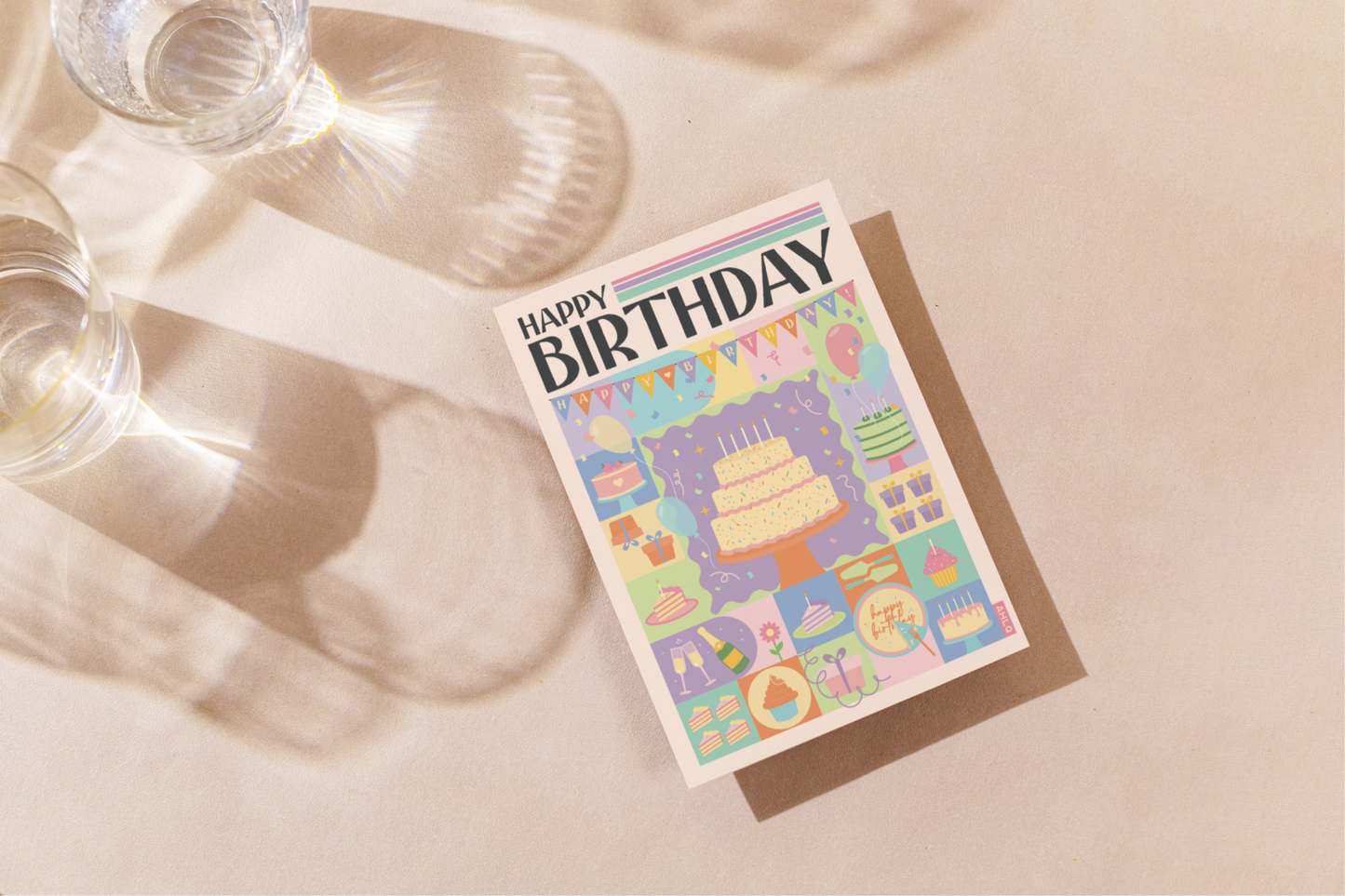 Happy Birthday - Fine Art Giclée Greeting Card