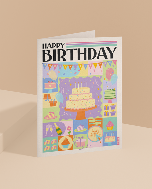 Happy Birthday - Fine Art Giclée Greeting Card