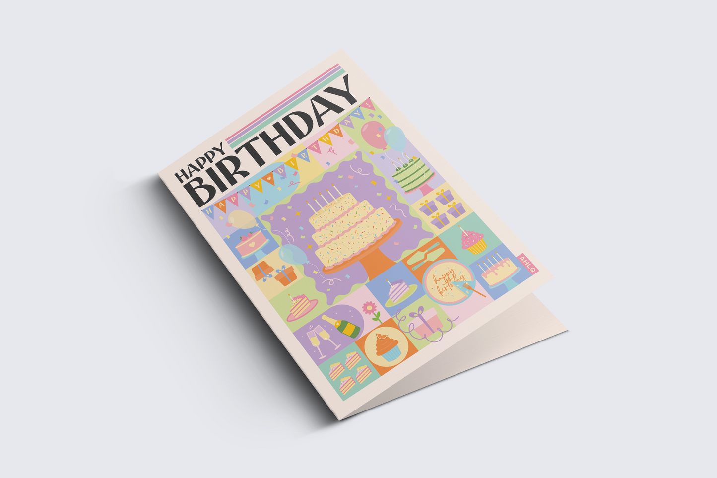 Happy Birthday - Fine Art Giclée Greeting Card