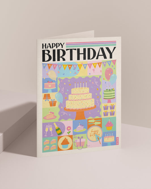 Happy Birthday - Fine Art Giclée Greeting Card